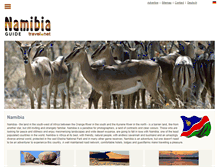 Tablet Screenshot of namibia-travel.net